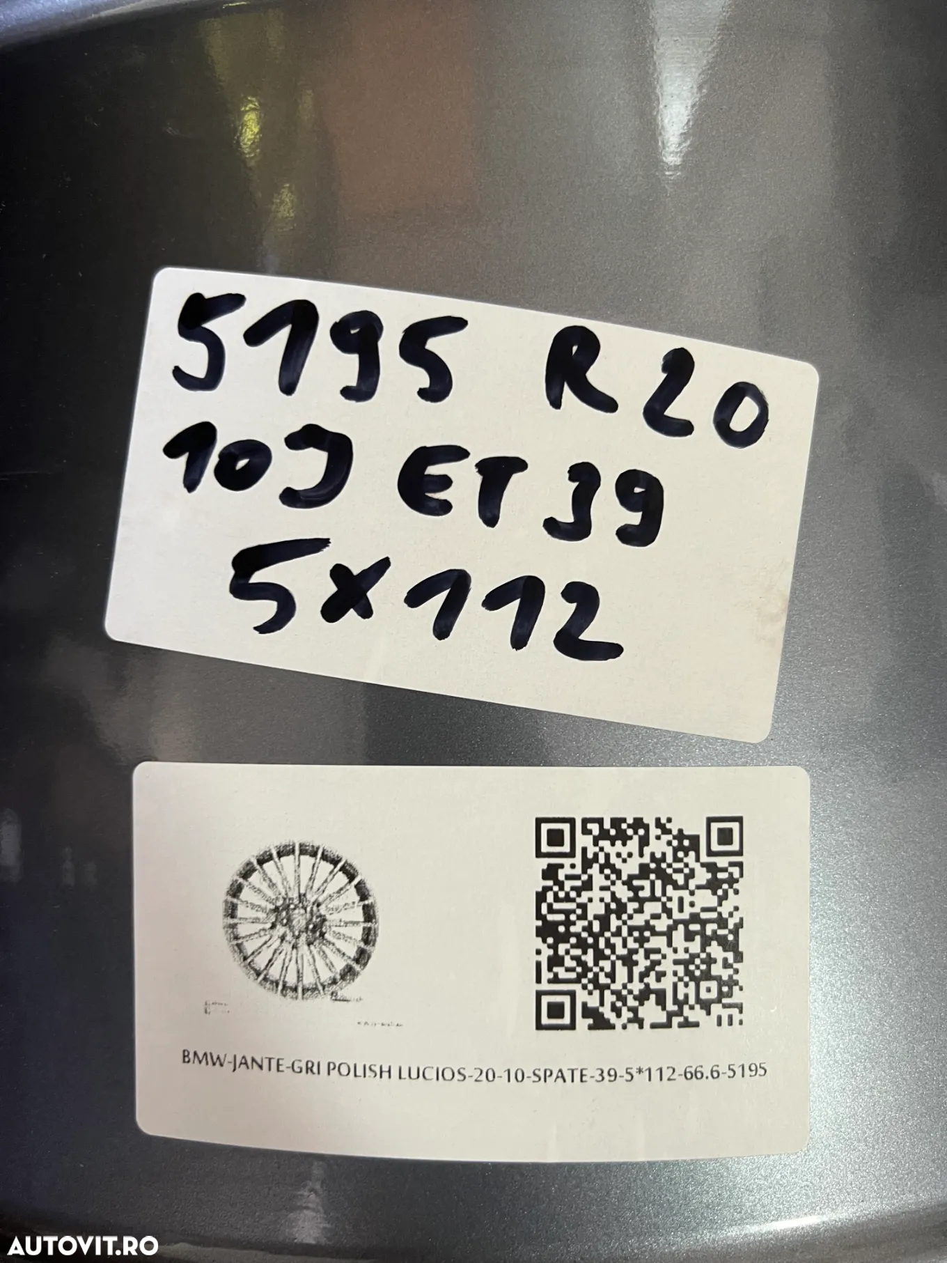 Jante la bucata R18 R19 R20 R21 BMW Mercedes Porsche Audi cititi Descriere anuntului mai multe poze pe autovit vossen - 17