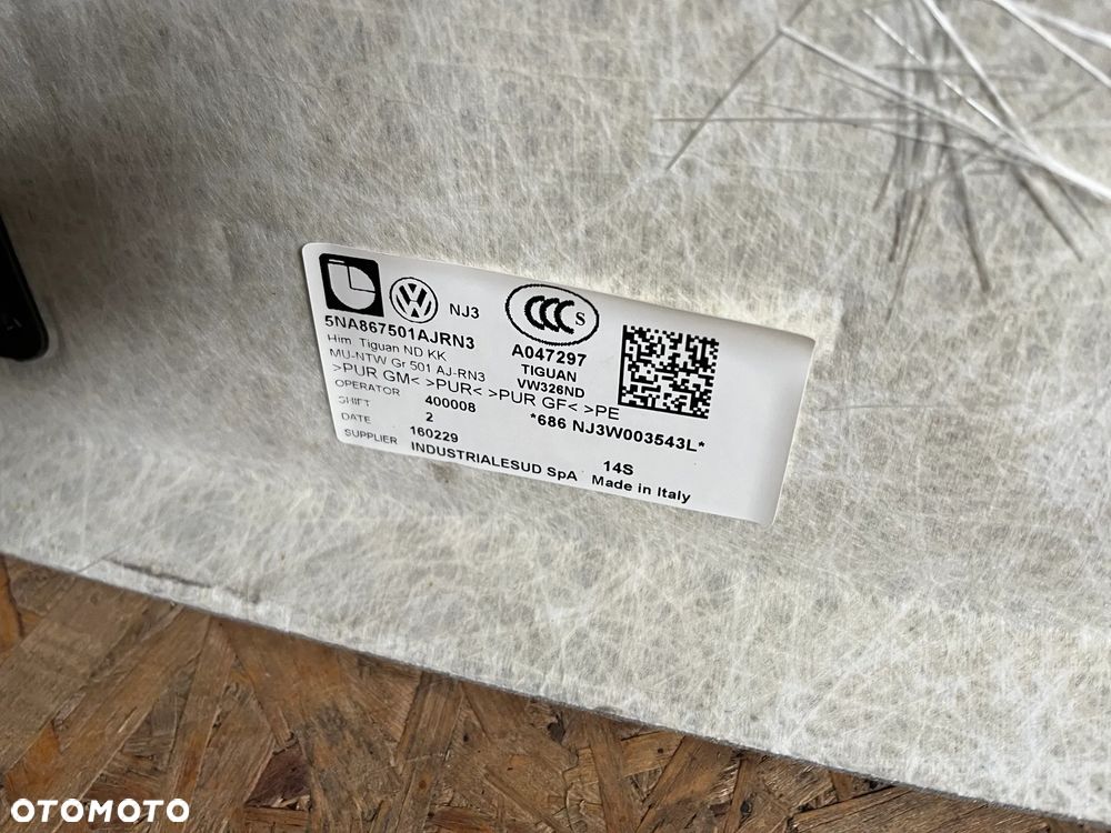 PODSUFITKA DO VW TIGUANA II 2016R 5NA867501AJ - 4