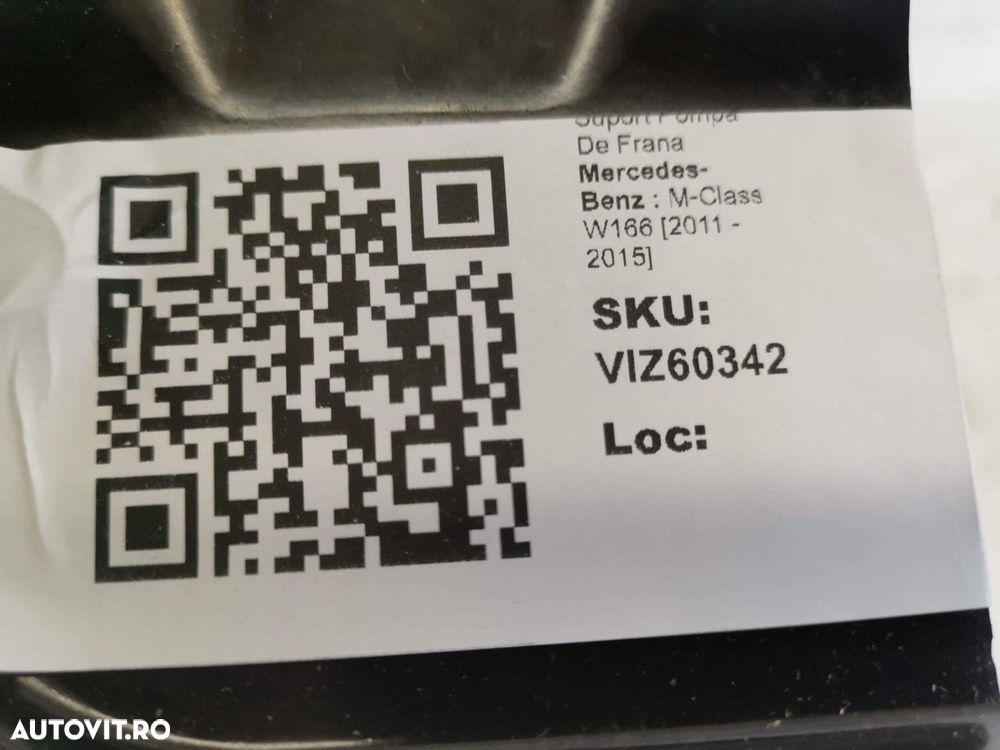 Suport Pompa De Frana Mercedes-Benz  M-Class W166 [2011 - 2015] Origin - 8