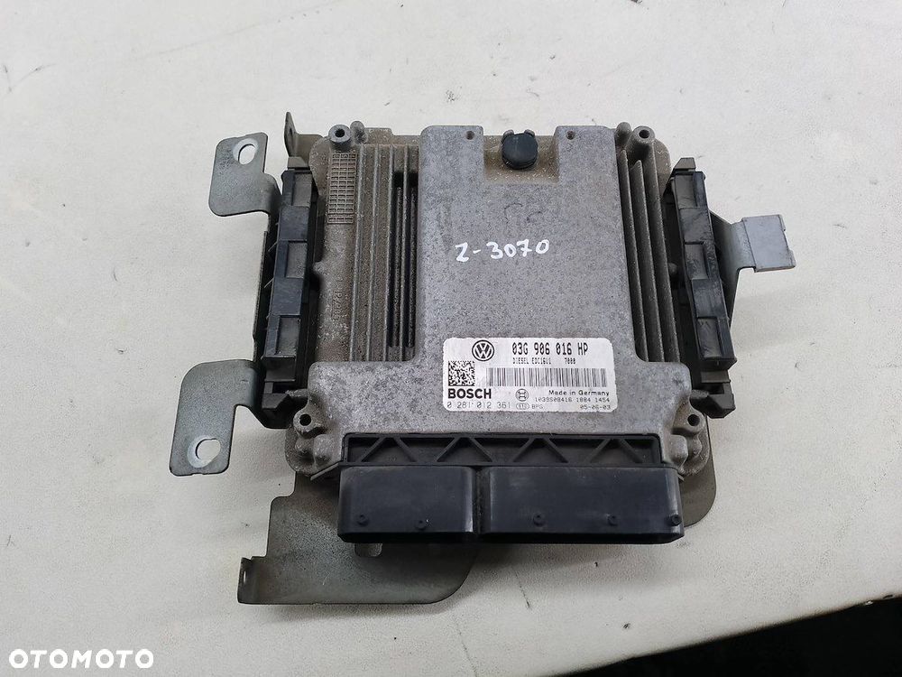 KOMPUTER, STEROWNIK VW TOURAN I 03G906016HP 0281012361  BOSCH 1.9 TDI - 3