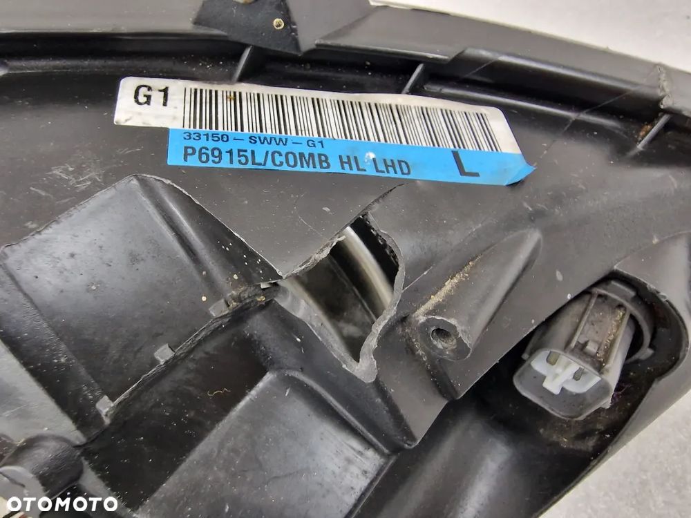 HONDA CRV XENON LEWA 07-12 LEWA LAMPA PRZEDNIA PRZÓD , NR P6366 / 33150-SWW-G1 , NR AUKCJI LL201 - 15
