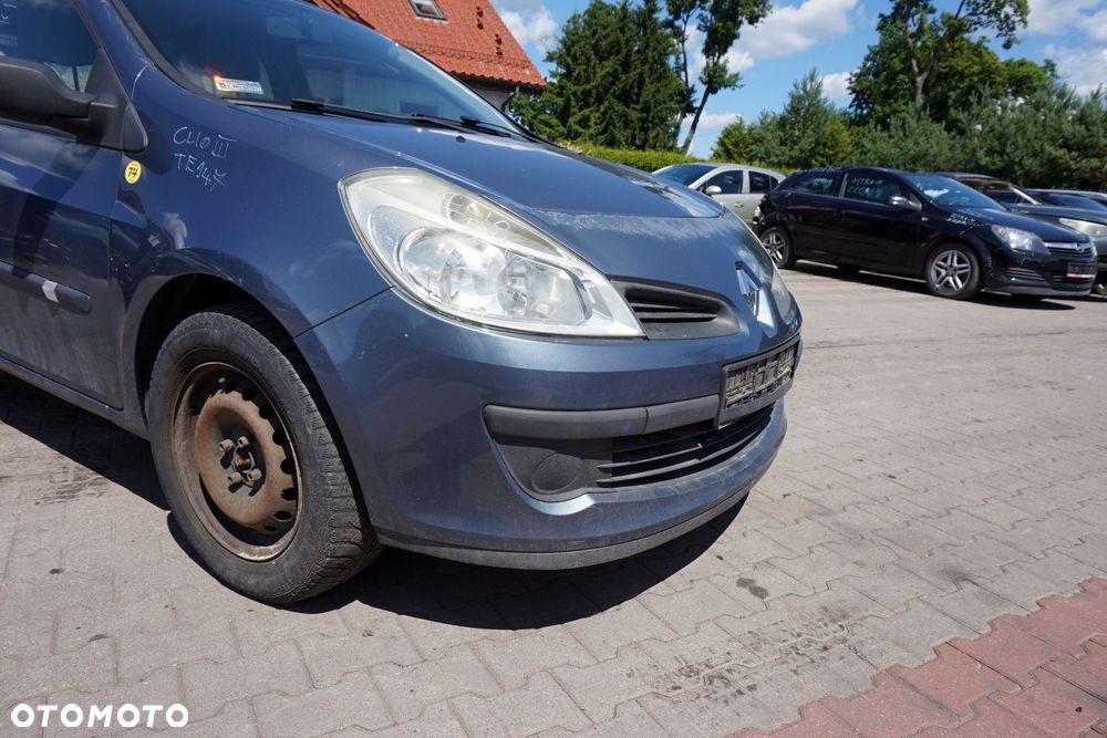 MASKA ZDERZAK BŁOTNIKI LAMPY CLIO III PH1 TEJ47  RENAULT 2005-2009 SZARY PRZÓD KOMPLETNY - 14