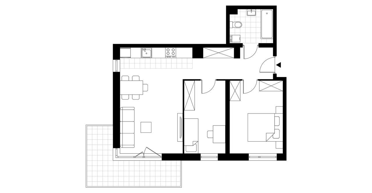 3-pokojowe mieszkanie 58m2 + balkon Bez Prowizji - Pełny obrazek: 3/14