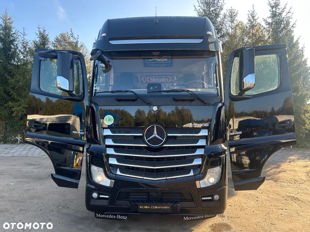 Mercedes-Benz ACTROS 1848 GIGASPACE + SCHMITZ 2017 ZESTAW CAŁY CZARNY / RETARDER / NOWY TACHOGRAF / KSENONY / FULL SPOJLERY / 2 ZBIORNIKI PALIWOWE / SCHMITZ JOLODA / ZAMKNIĘCIE CELNE - 15