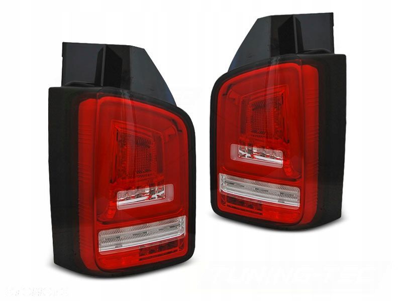 lampy diodowe vw t6 15-19 red whitee led dts drzwi - 1