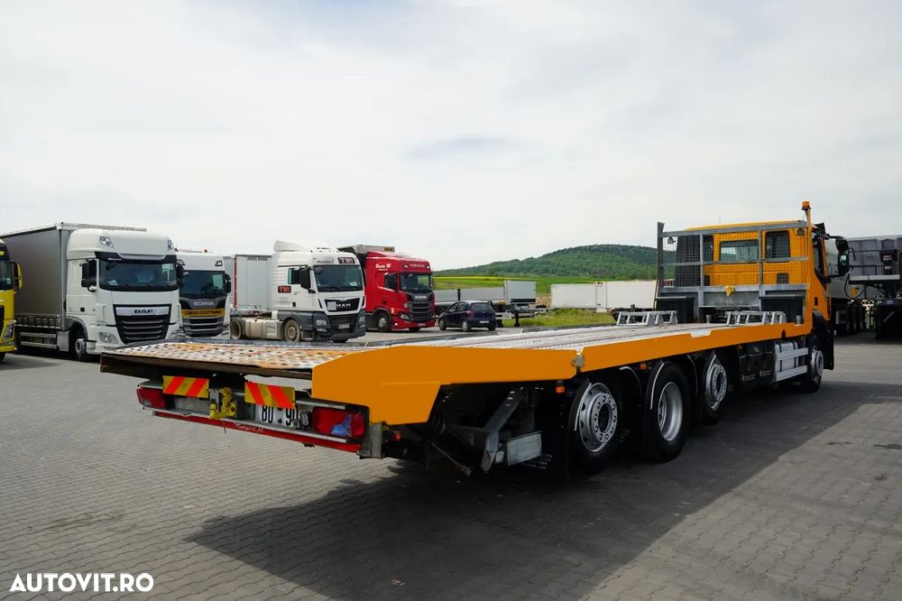 DAF STRALIS 420 / 8X4 / AUTOTURISM CAMION / PLATFORMĂ 10 M / ROTIERE HIDRAULICE / 2 AXE DE RIDICARE ȘI DIRECȚIE / COMPLET AIRMATIC / CAMERĂ / - 13
