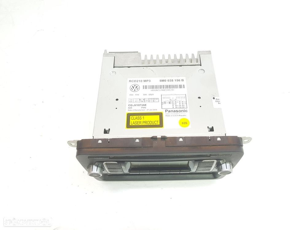 SISTEMA AUDIO / RADIO CD VOLKSWAGEN POLO 2010 -5M0035156B - 3