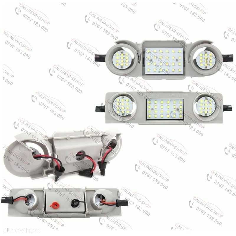 Led interior plafoniera fata + spate Passat B6 B7 CC Golf 5 Octavia 2 - 6
