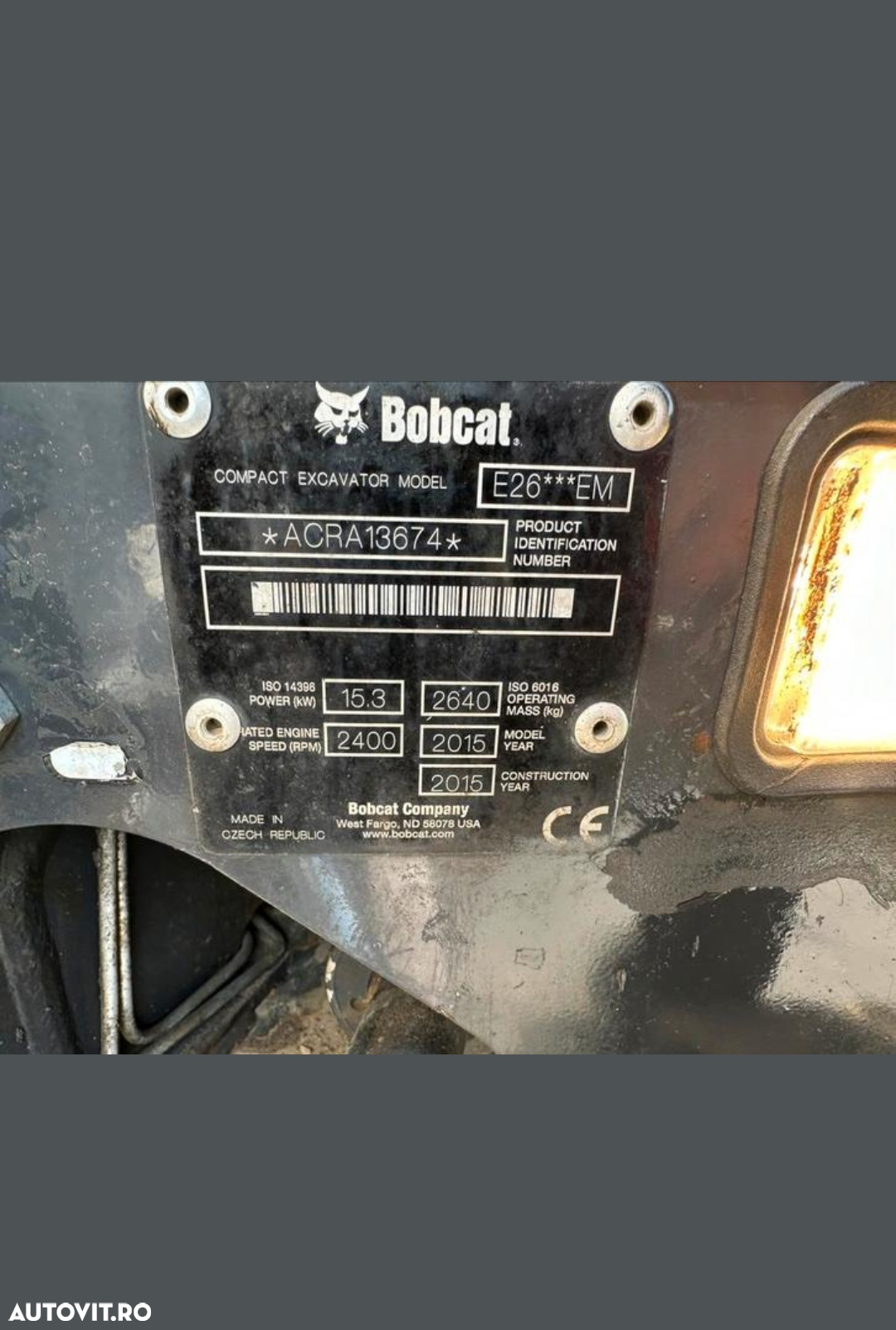 Bobcat E26 - 3