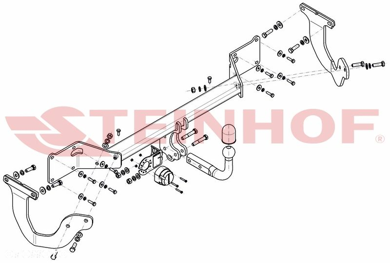 Hak Holowniczy + MODUŁ 7PIN  do Toyota Proace Verso od 2016 - 2