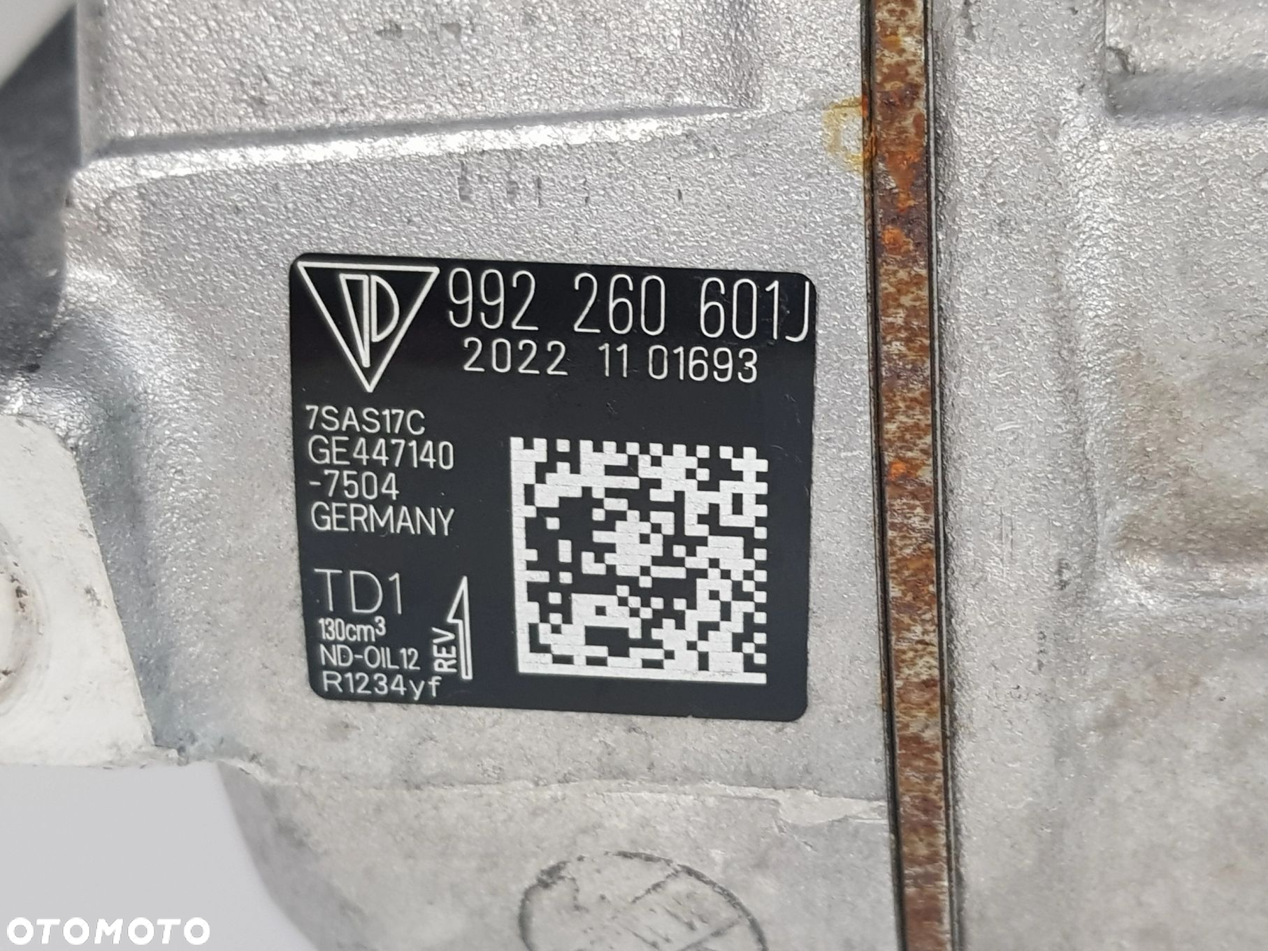 Kompresor Sprężarka klimatyzacji Porsche 911 (992) 992260601J - 9