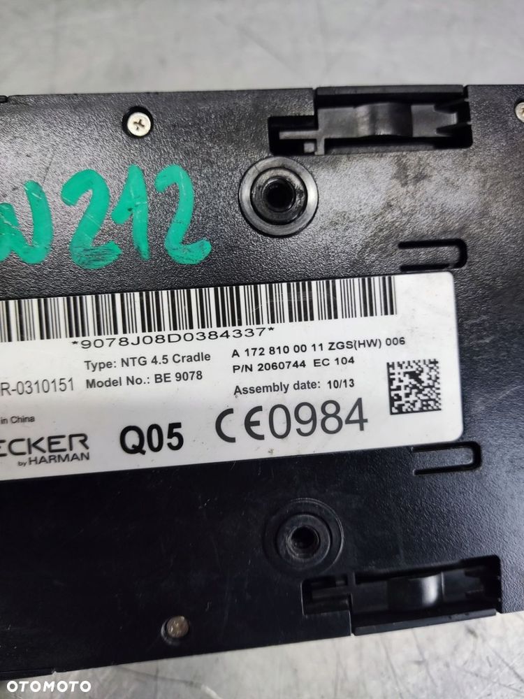 MERCEDES C KLASA W204 MODUŁ NAWIGACJI BECKER UCHWYT A1728100011 A1669008808 - 5