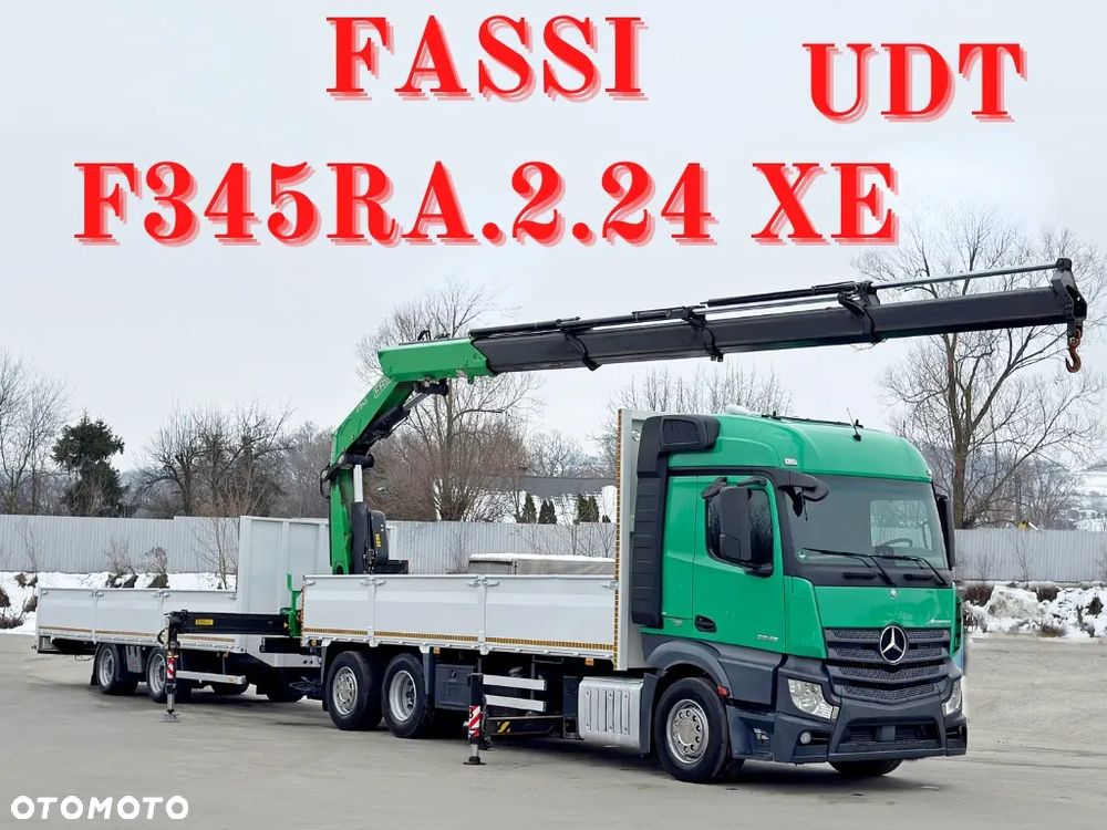 Mercedes-Benz ACTROS 2645 * FASSI F345.2.24 - XE + PILOT + PRZYCZEPA * STAN BDB - 1