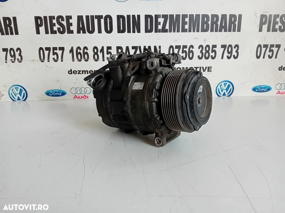 Compresor Clima AC Bmw F10 F11 F01 F02 F07 F06 F12 X5 X6 3.0 D N57 N57D30A Cod 6987890 7 Caneluri - 2