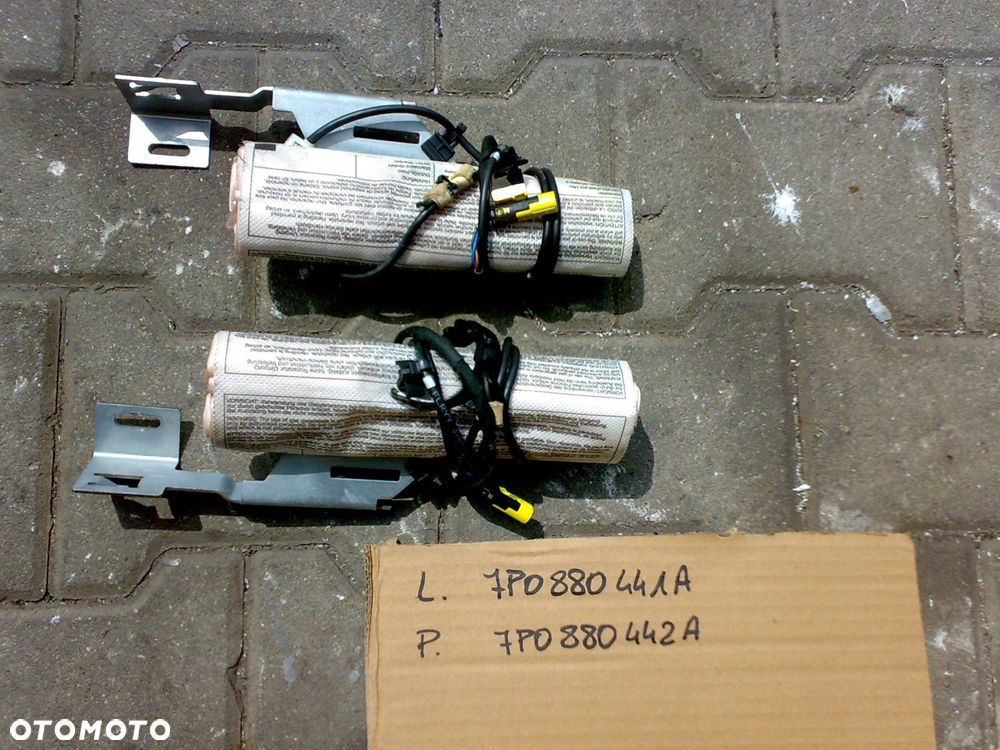 porsche cayenne 7p (92a) 10-14 poduszka boczna w fotel lewa kanapa tył - 2