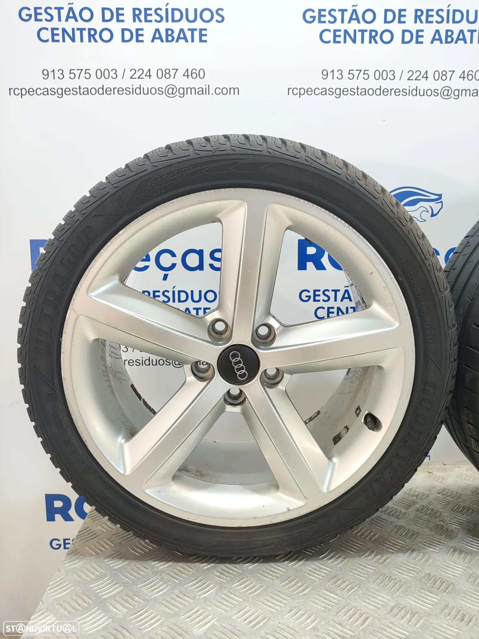 Conjunto Jantes Ronal 18 Originais Audi A4 B8 S-Line S Line 8J ET46 5x112 - 2