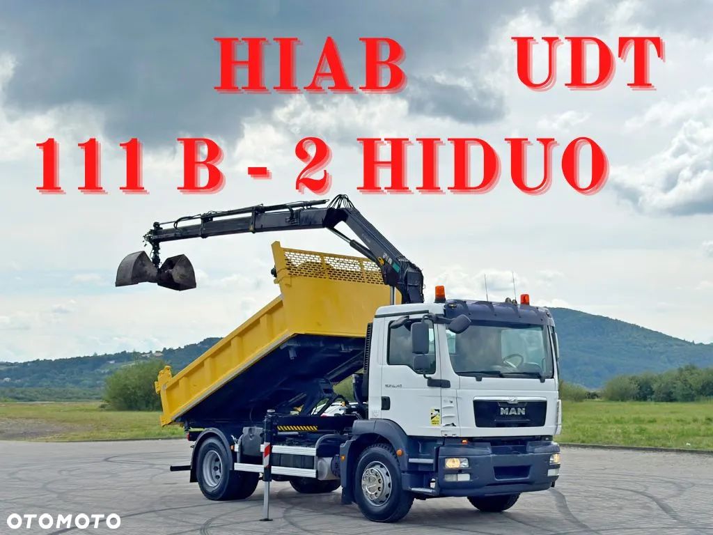 MAN TGM 18.340 WYWROTKA 4,05 m* HIAB 111 B-2 HIDUO/PILOT - 1