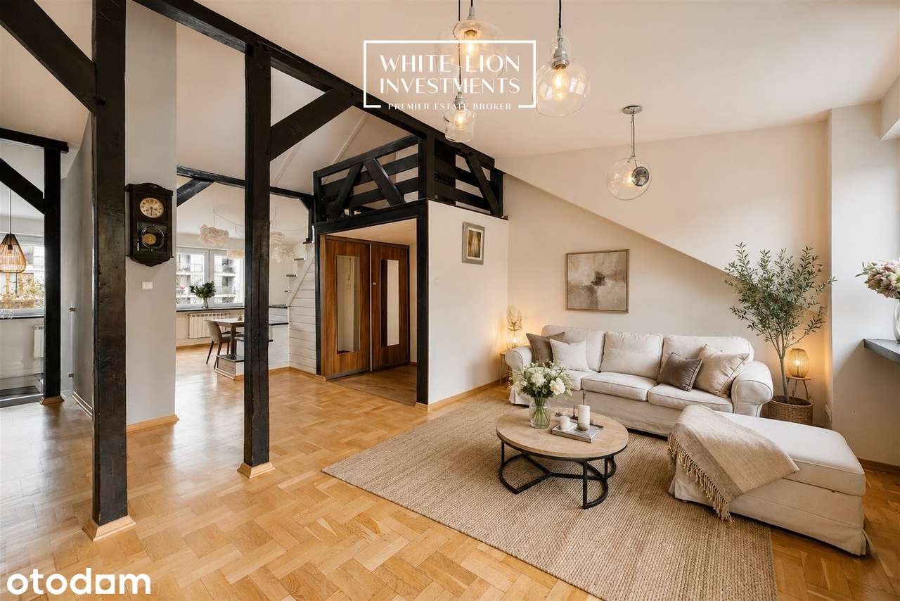MOKOTÓW, słoneczne 117m2| 4/5 pokoi| 4,5 m wysokości