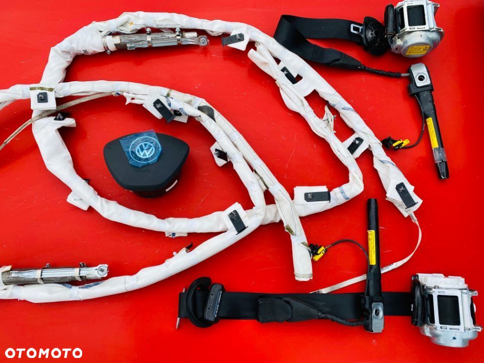 VW TIGUAN 5NA USA TOURAN 5T AIRBAG KURTYNA PODUSZKA DACHOWA KURTYNY NAPRAWA REGENERACJA PASY PAS - 2