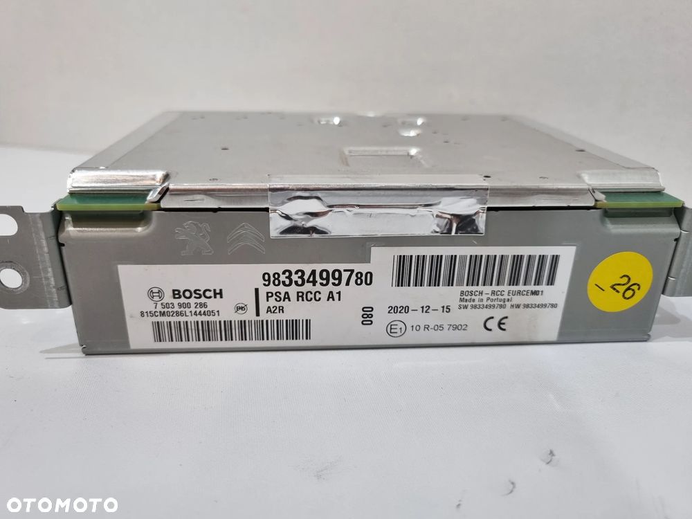 PEUGEOT 208 II 2008 II WYŚWIETLACZ MODUŁ MULTIMEDIA RADIO NAWIGACJA 9833499780 983812968000 - 5