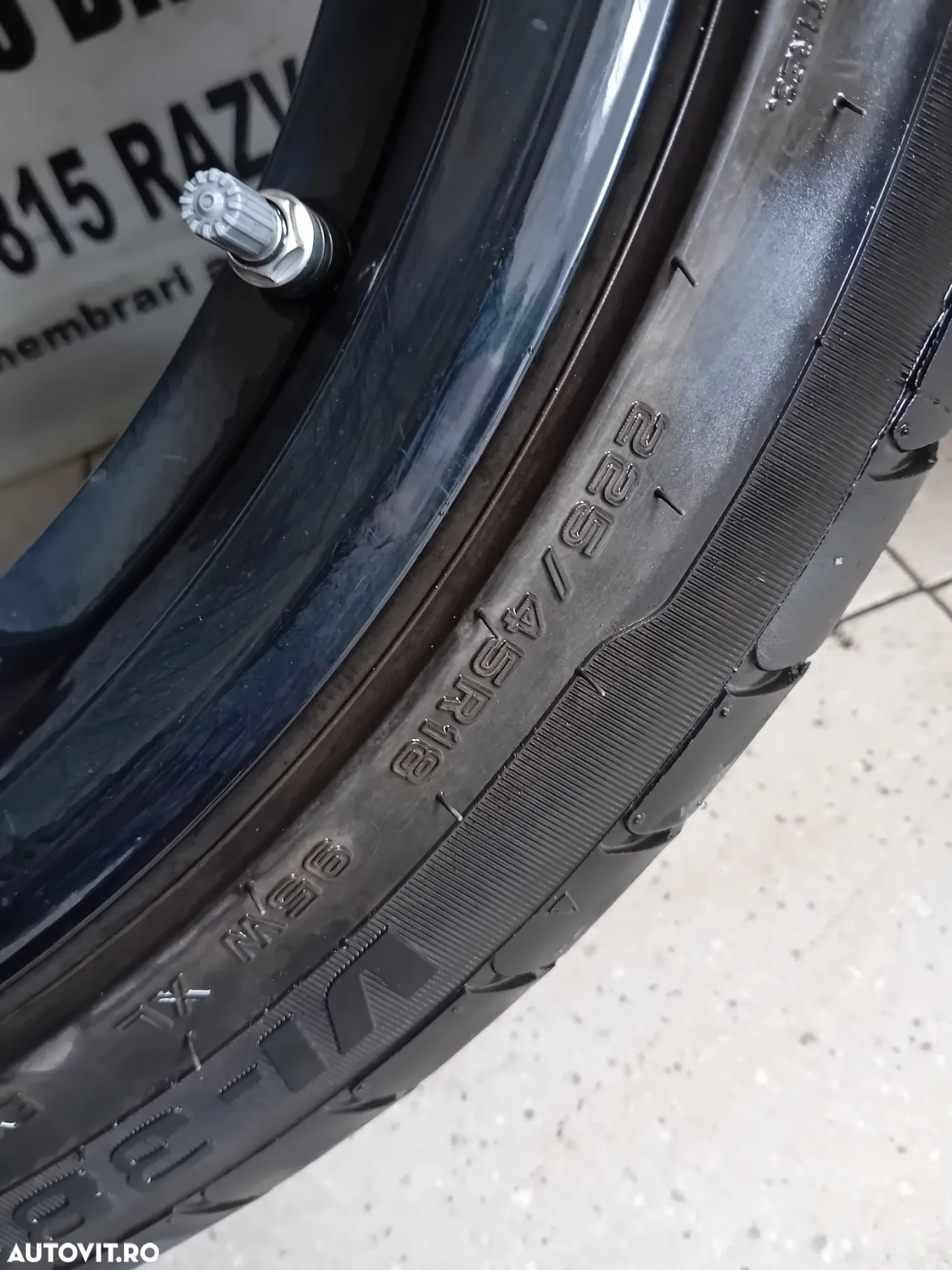 Jante Aluminiu BMW R18 Cu Anvelope Vara Dot 2022 225/45R18 5X120 F10 F30 F31 F32 F11 F01 F20 Etc - 13