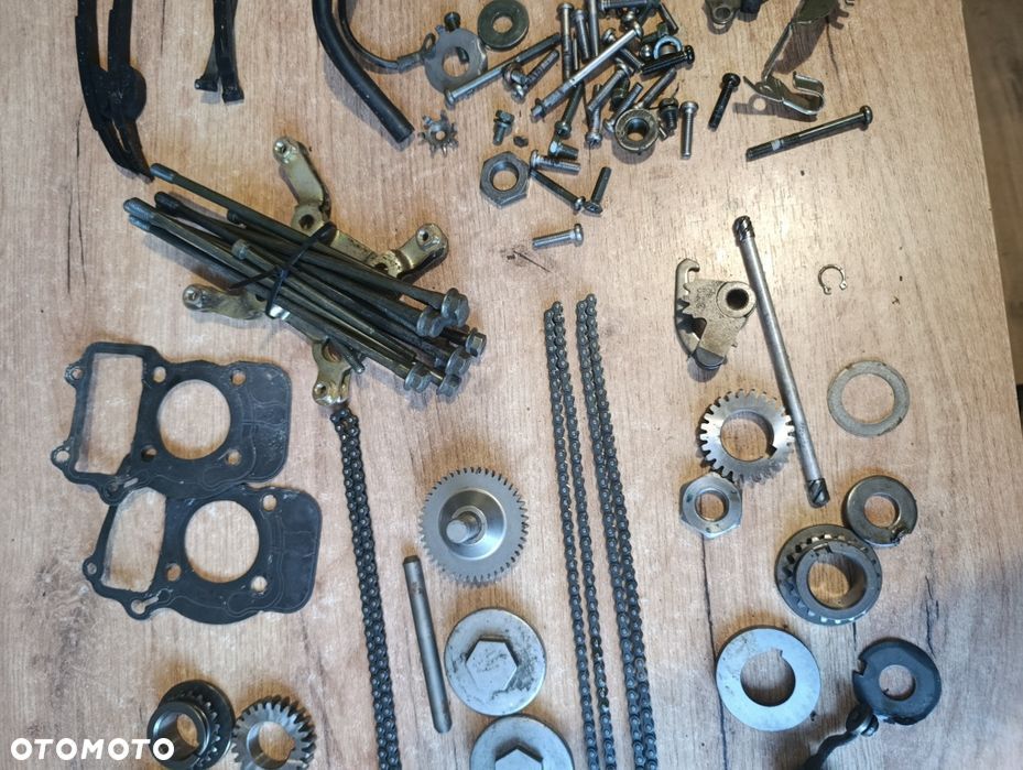 Części Yamaha Virago 125 szpilki korek zębatki zębatka ślizg ślizgi - 6