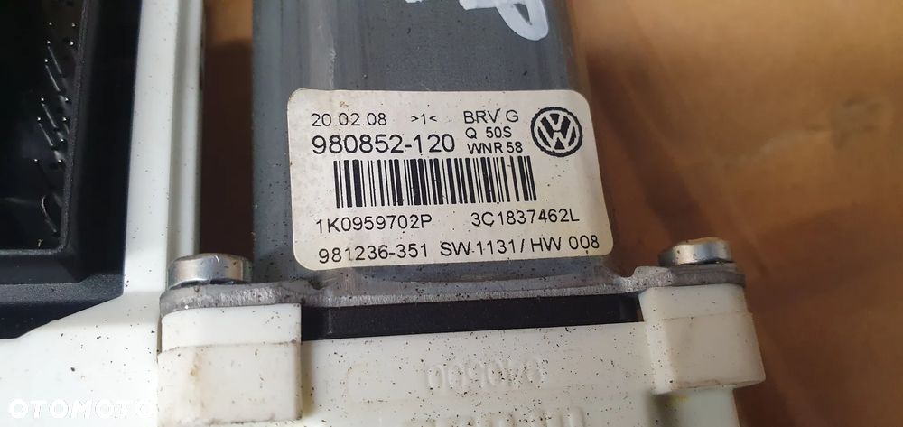 Silniczek szyby prawy przód VW Passat B6 1K0959792L 1K0959702P - 6