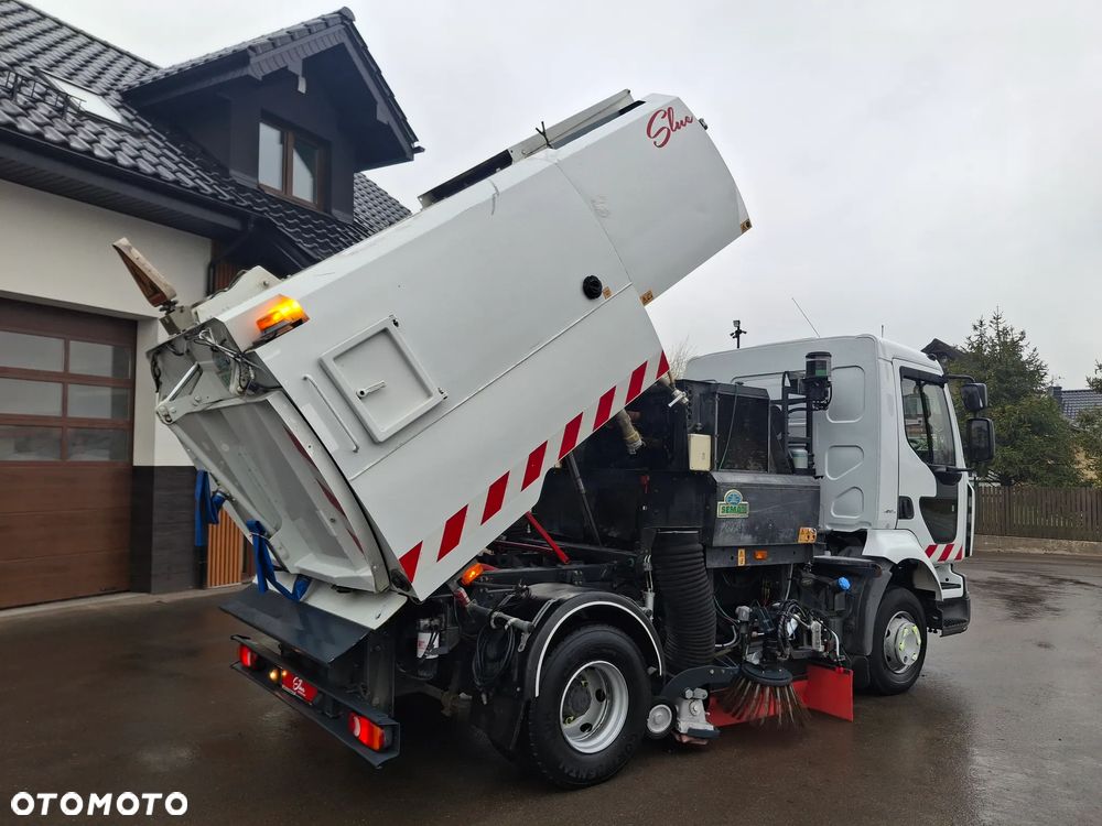 Renault Midlum 220 Zamiatarka Johnston 2 Silniki Szczotki L/R Obie Strony 2010r Przebieg 116 tyś km - 21