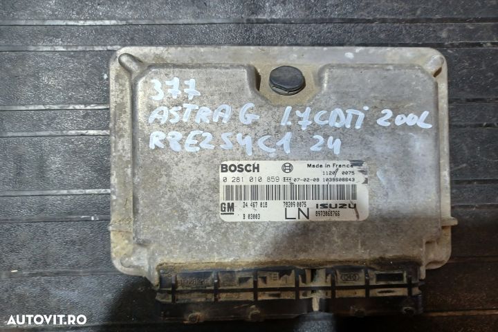 Calculator motor ECU 0281010859 - 1.7 CDTI 0281010859 - 1.7 CDTI Opel - 1