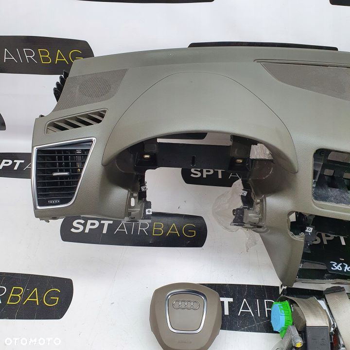 AUDI Q5 8R DESKA ROZDZIELCZA KONSOLA KOKPIT PULPIT PODUSZKI AIRBAG AIR BAG PASY KIT SET - 2
