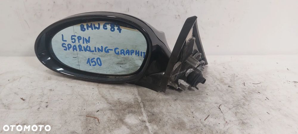 . LUSTERKO ELEKTRYCZNE BMW E87 LEWE 5PIN SPARKLING-GRAPHIT - 1