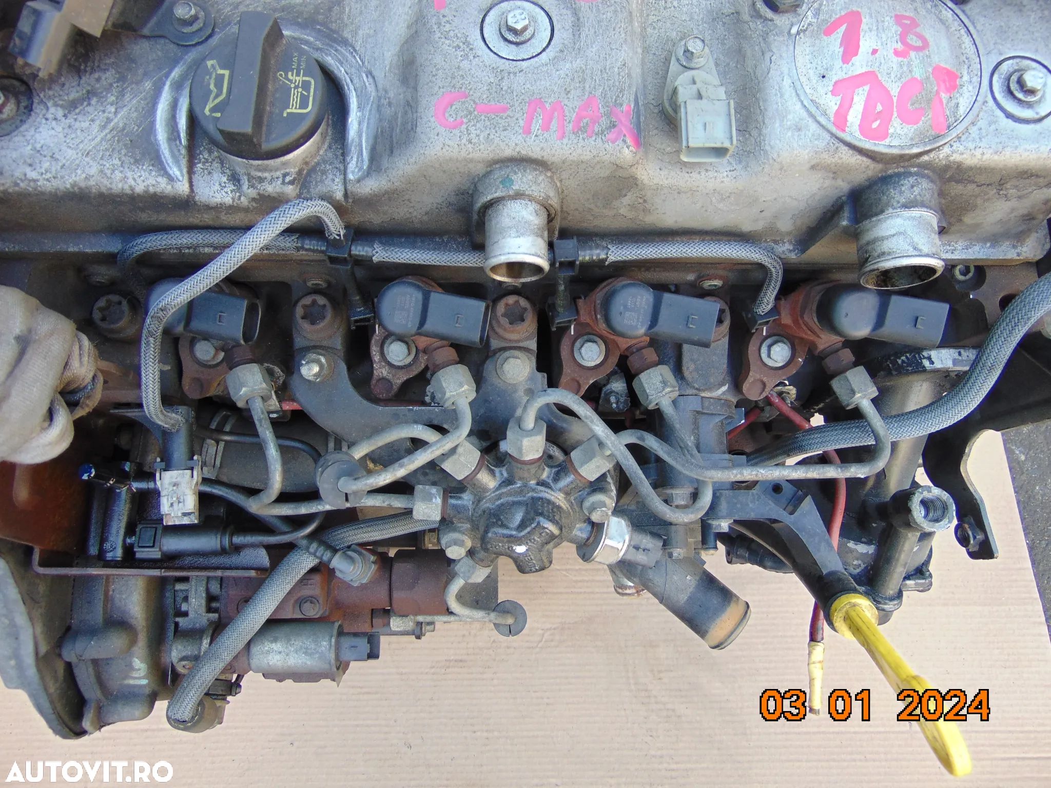 Injectoare Ford 1.8 tdci c Max Focus Mondeo tourneo connect 1.8 injector cod 4m5q9f593ad - 1