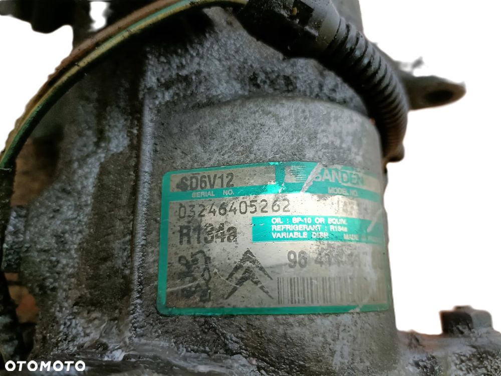 PEUGEOT PARTNER I 96-07 r. 1,6 l. SPRĘŻARKA kompresor klimatyzacji SANDEN SD6V12 * - 5