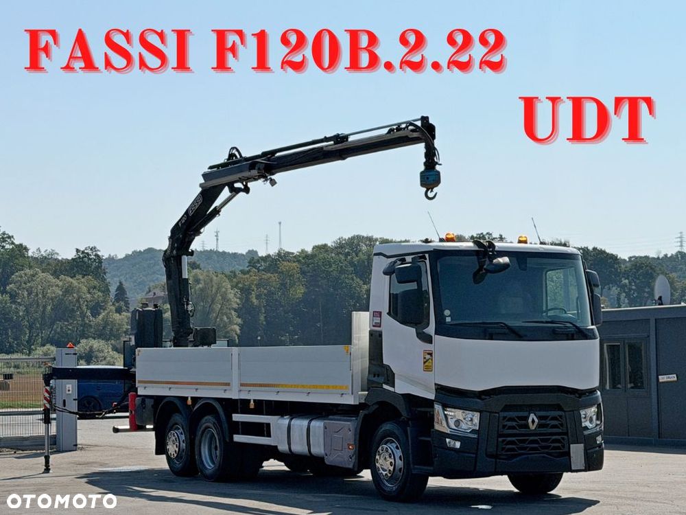 Renault T 380 * SKRZYNIA 6,80 m * FASSI F120B.2.22 + PILOT * STAN BDB - 1