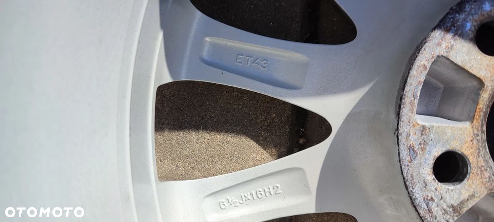 FELGI ALUMNIOWE 5x100 6.5Jx16 CALI ET 43 fi 57.1 5J0601025L SKODA FABIA ROOMSTER RAPID KOMPLET 4 SZTUKI - 10