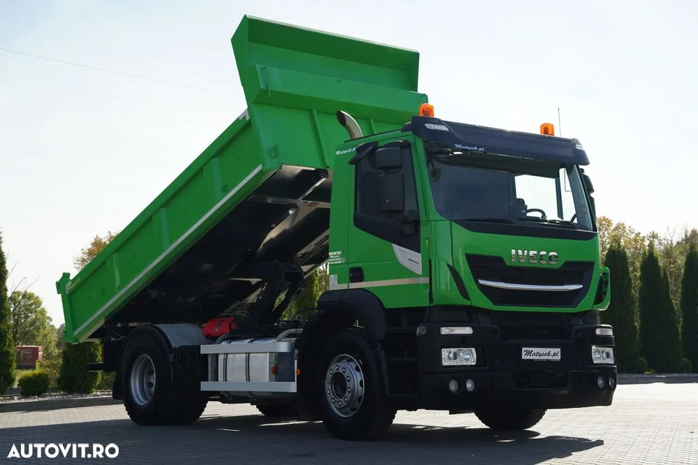 Iveco STRALIS 360 / 4x2 / BASCULANTĂ - 4,9 M / OBLON SPATE HIDRAULIC / ANVELOPE NOI (PROFIL 100%) / EURO 6 - 8