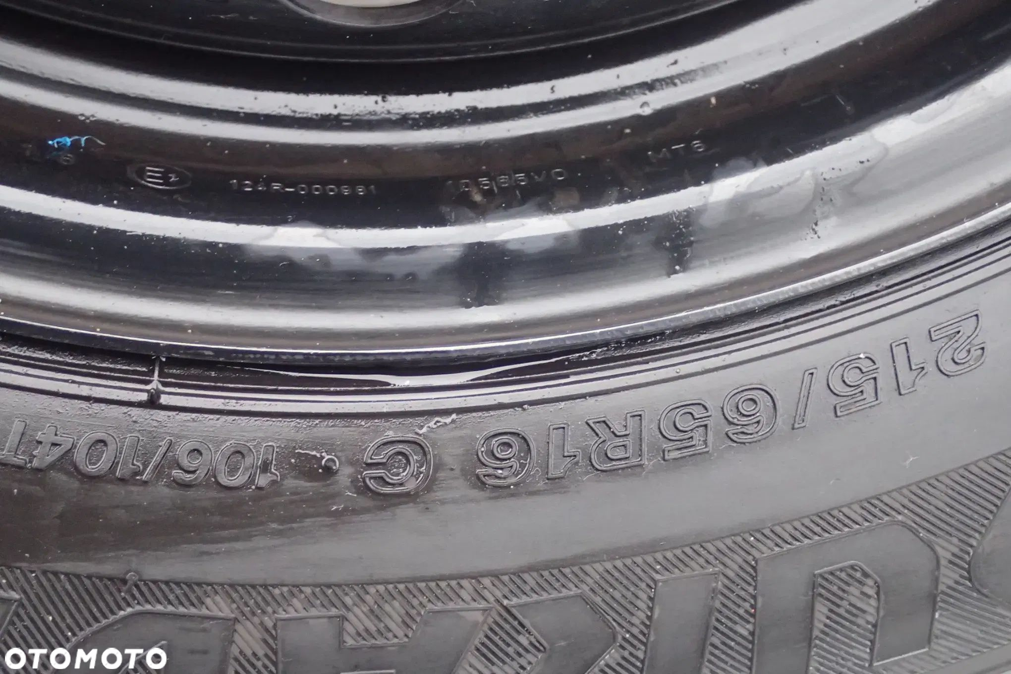 KOŁA FELGI STALOWE VW T5 T6 6,5JX16 ET 51 5X120 7LA601027 Z OPONAMI BRIDGESTONE LATO 215/65/16C 4X7MM 2023ROK KOMPLET - 6