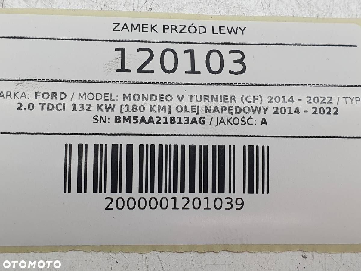 ZAMEK PRZÓD PRZEDNI LEWY DRZWI FORD MONDEO MK5 V BM5A-A21813-AG - 9