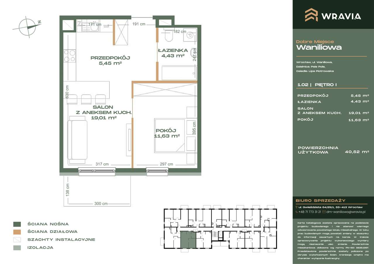 2 pokoje + balkon | 40,65 m2 | taras na dachu | ul. Waniliowa, BEZ PCC