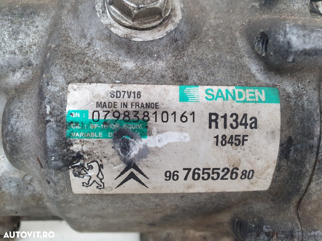 Compresor ac pentru Citroen Jumper 2,2 hdi , euro 5 9676552680 2011 2012 2013 2014 2015 2016 - 3