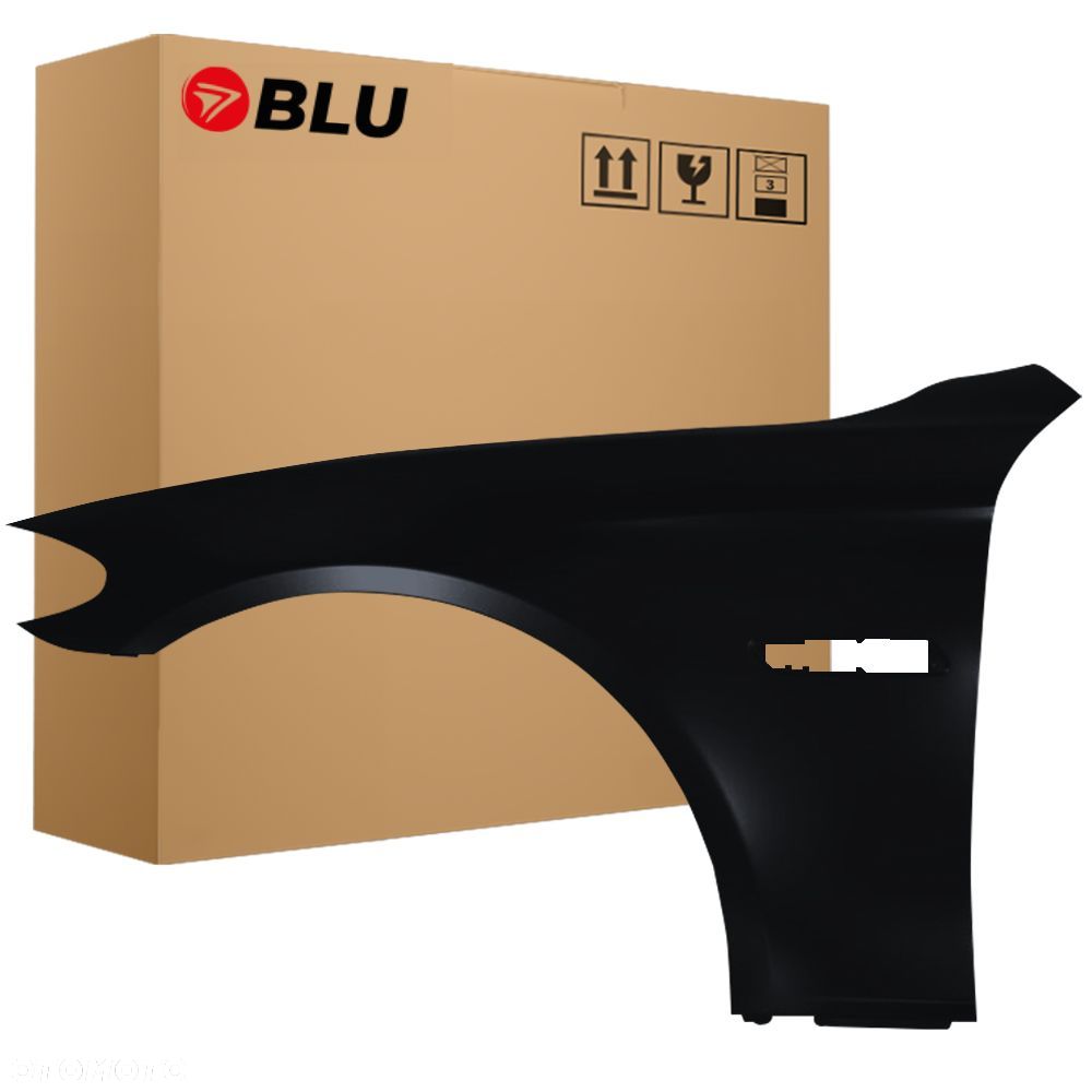 BLU Błotnik BMW 5 F10 F11 668 lewy czarny 2010-2017 przód Schwartz II - 1