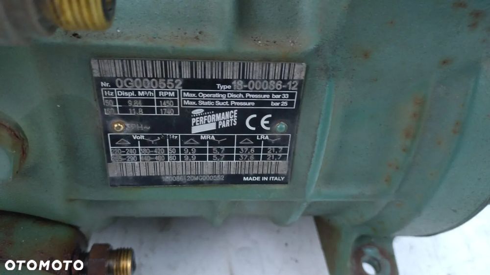 SPRĘŻARKA CHŁODNIA CARRIER XARIOS 400 500 600 TYP 18-00086-12 NO V1224/001 - 3