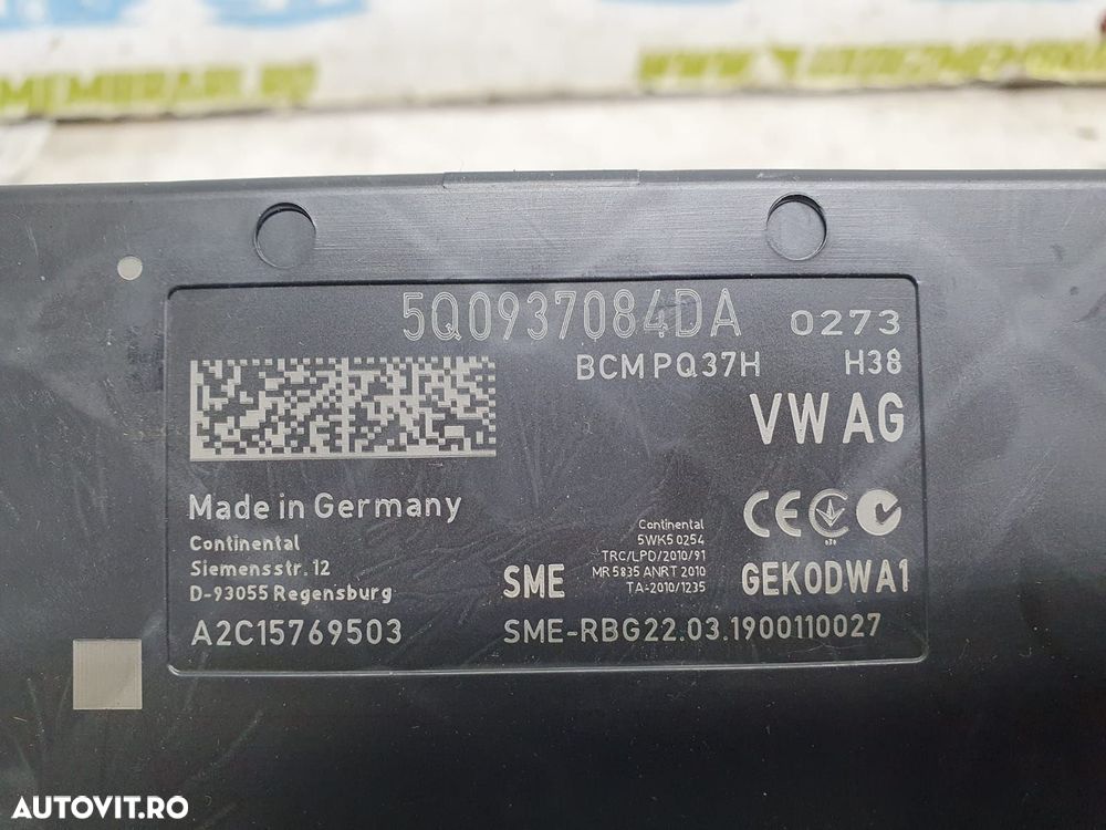 Calculator modul bcm 5q0937084da 1.5 TSI DHFA Skoda Octavia 3 [faceli - 3