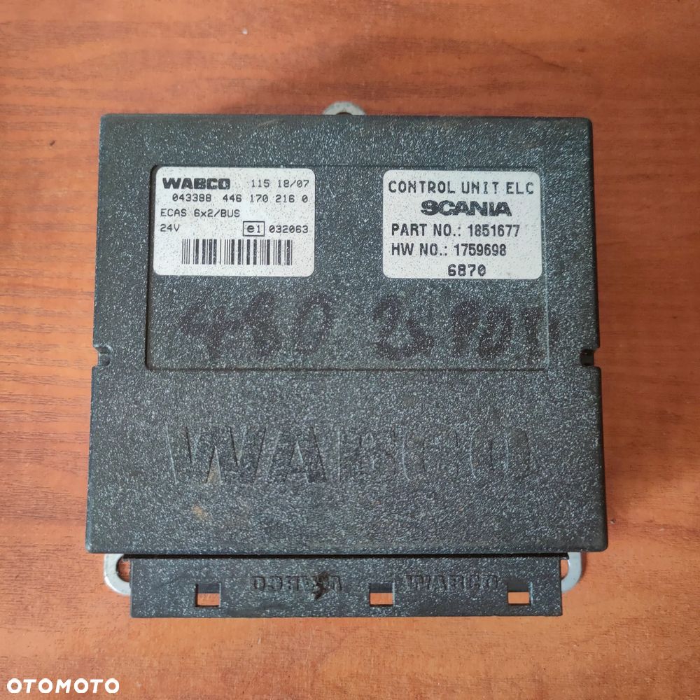 STEROWNIK ECAS 6X2 WABCO SCANIA R 4461702160 - 1