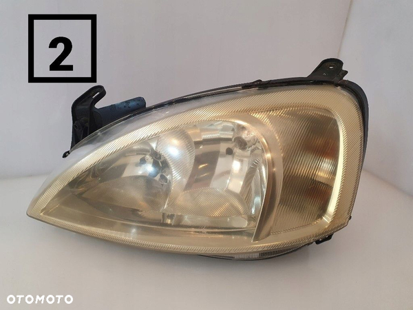OPEL CORSA C LAMPA REFLEKTOR LEWY PRZÓD PRZEDNI EUROPA ORYGINAŁ SUPERSTAN