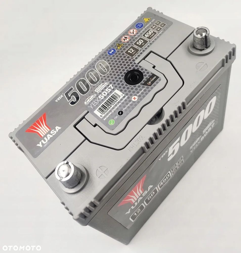 Akumulator Yuasa YBX5057 50Ah 450A L+ 12V - 2