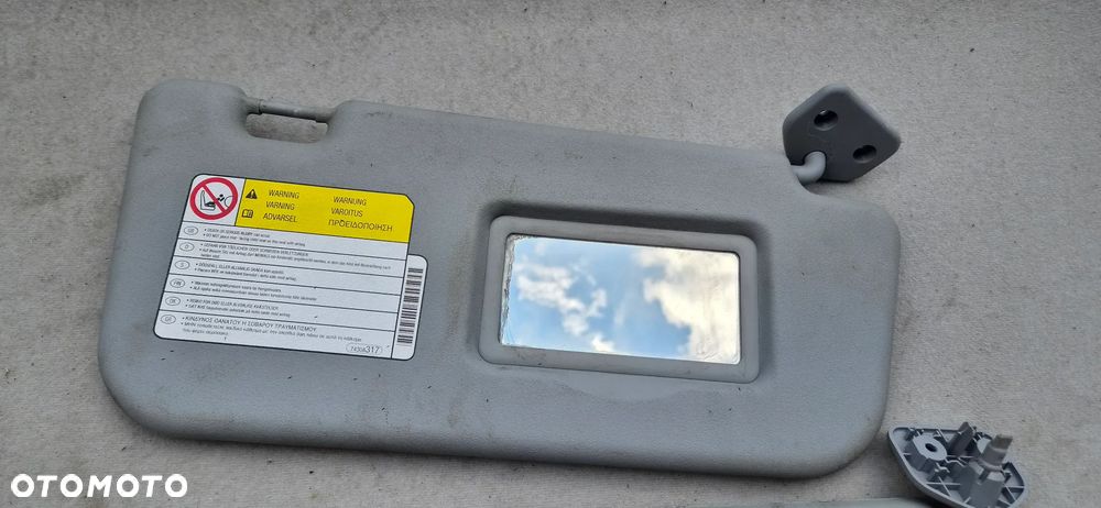 Daszek osłona przeciwsłoneczna lewa prawa Mitsubishi Colt VI Z30 Lift 2009r - 6