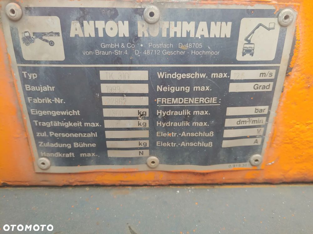 Mercedes-Benz Ruthmann Tk 310 Podnośnik koszowy zwyżka 31m - 15