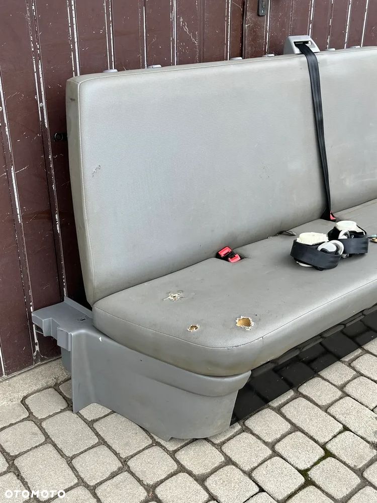 KANAPA ŁAWKA TRÓJKA FOTEL TYŁ DRUGI RZĄD PASY BEZPIECZEŃSTWA VW T5 LIFT T6 HOLENDERKA DOKA EU - 2