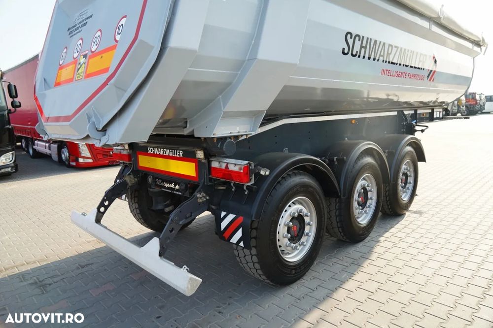 Schwarzmuller BASCĂ SCHWARZMULLER / 25 m³ / REMORCĂ DIN OȚEL / STANDARD / AXĂ RIDICATĂ / SAF - 13